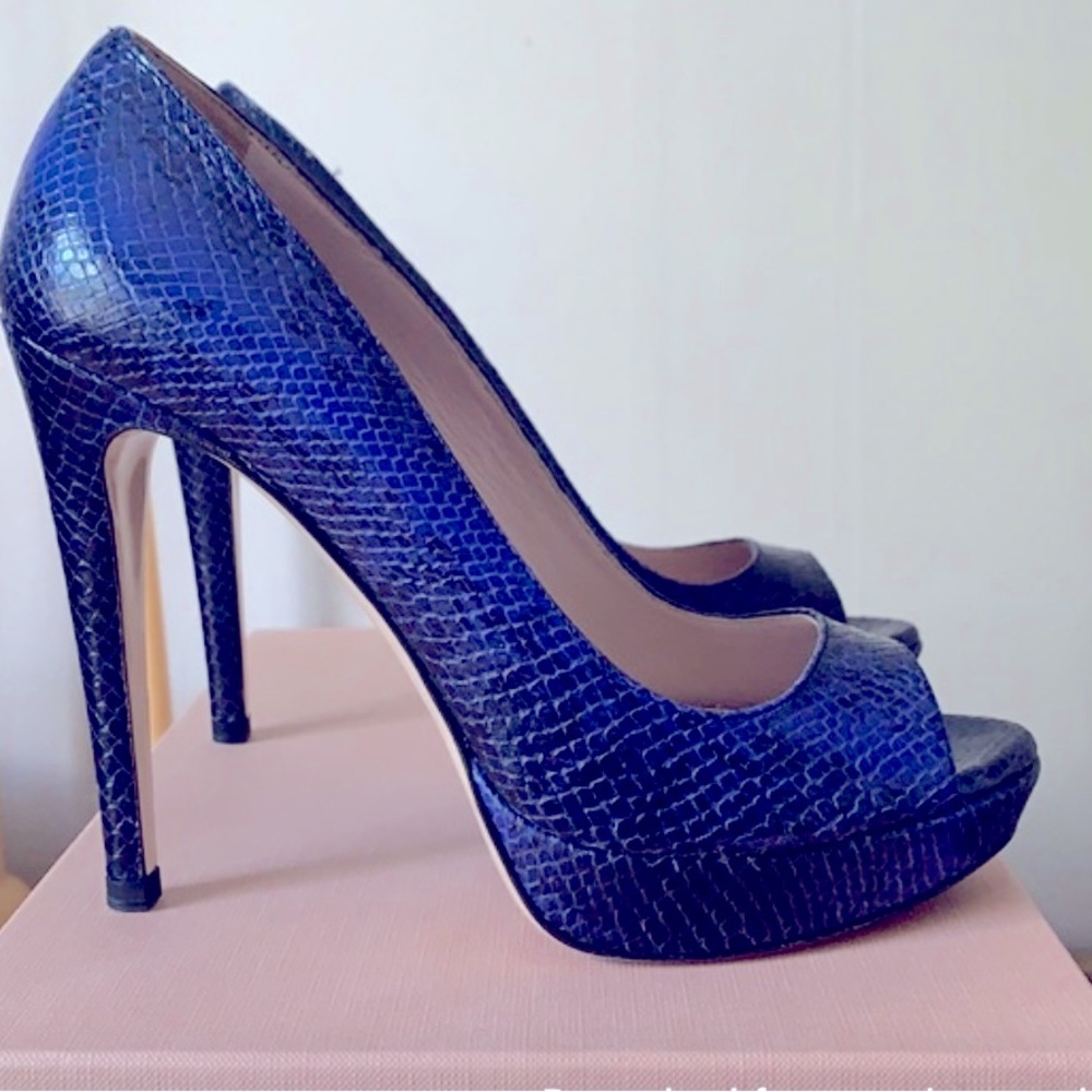 Peep Toe Pumps — MIU MIU